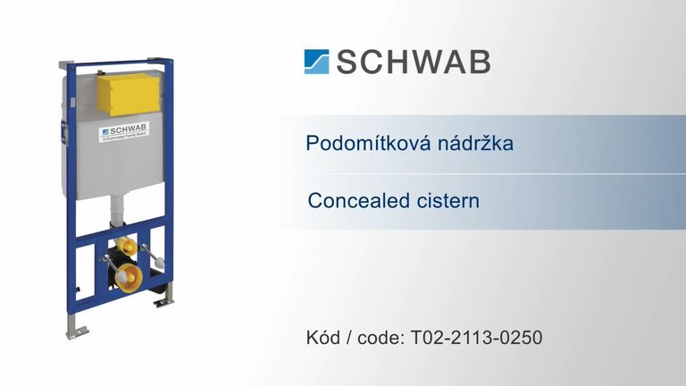 Náhled návodu: SCHWAB<br /> Concealed cistern DUPLO WC199 - assembly instructions