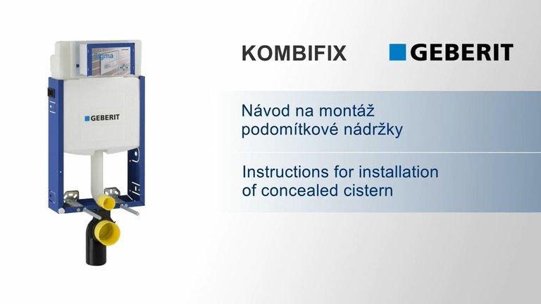 Náhled návodu: GEBERIT<br /> Instructions for installation of concealed cistern KOMBIFIX