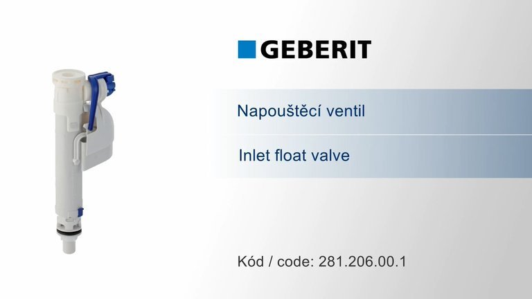 Náhled návodu: GEBERIT<br /> Inlet float valve