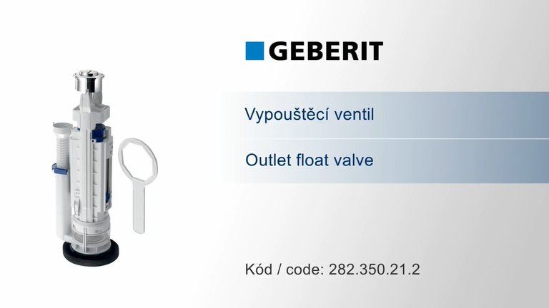 Náhled návodu: GEBERIT<br /> Vypouštěcí ventil