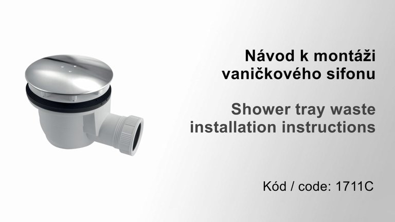 Náhled návodu: POLYSAN<br /> Shower tray waste