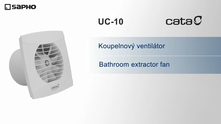 Náhled návodu: CATA<br /> Koupelnový ventilátor UC-10