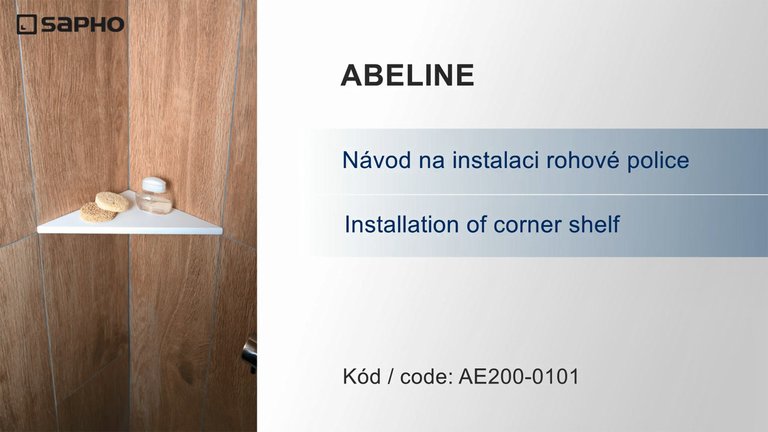 Náhled návodu: ABELINE<br /> Rohová police