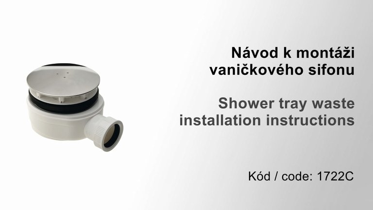 Náhled návodu: POLYSAN<br /> Vaničkový sifon