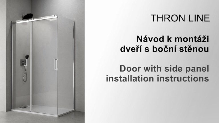 Náhled návodu: POLYSAN<br />Sprchové zástěny THRON
