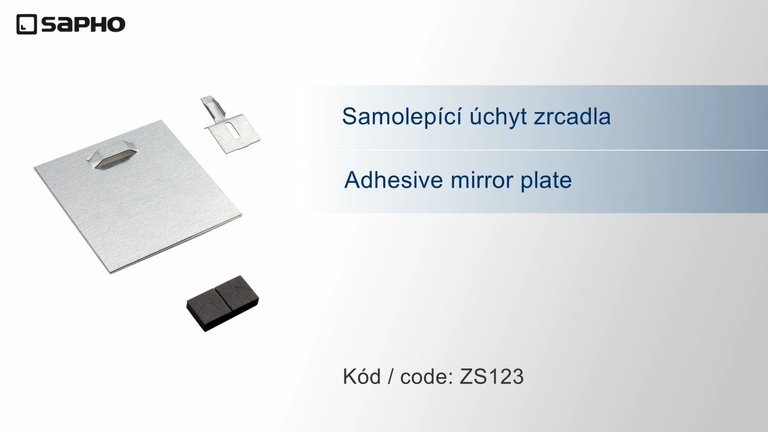 Náhled návodu: Adhesive mirror plate